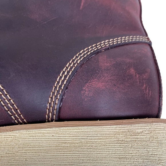 NWOB Eastland Men's Oxblood Leather Lumber Up Moc Toe Boots Size 9.5D - Picture 8 of 16